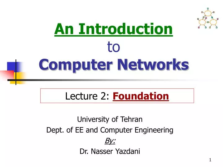 an introduction to computer networks