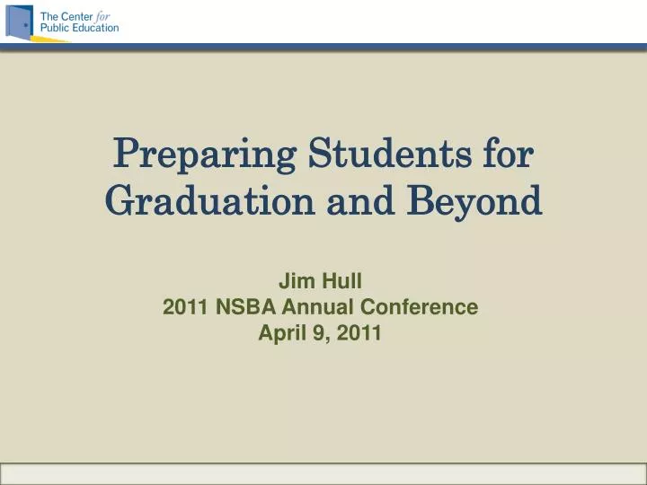 preparing students for graduation and beyond
