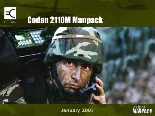 Codan 2110M Manpack
