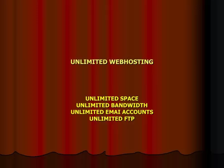 unlimited webhosting