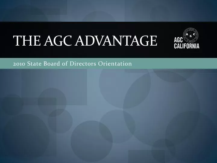 the agc advantage