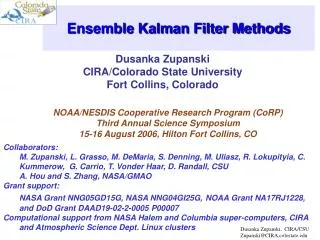 Ensemble Kalman Filter Methods