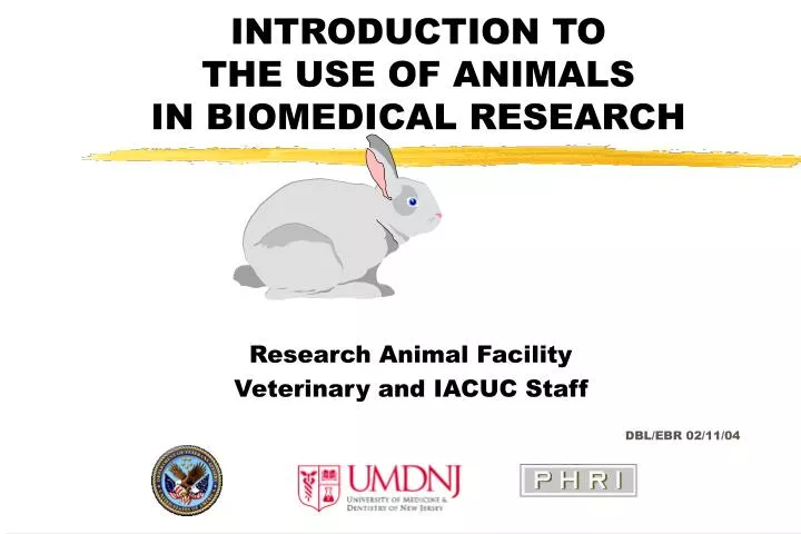 introduction to the use of animals in biomedical research