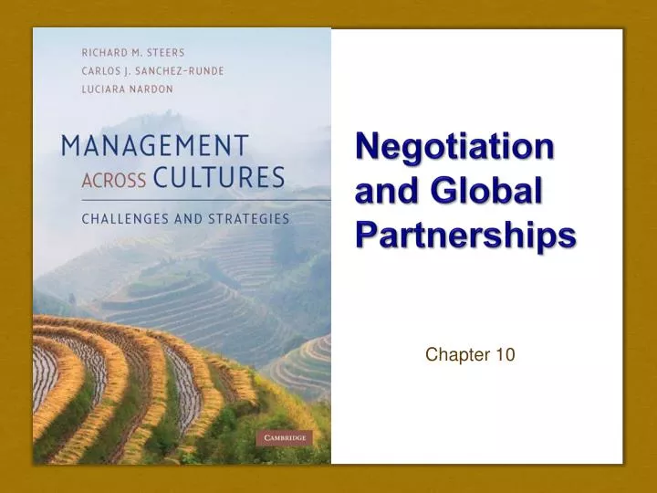 negotiation and global partnerships