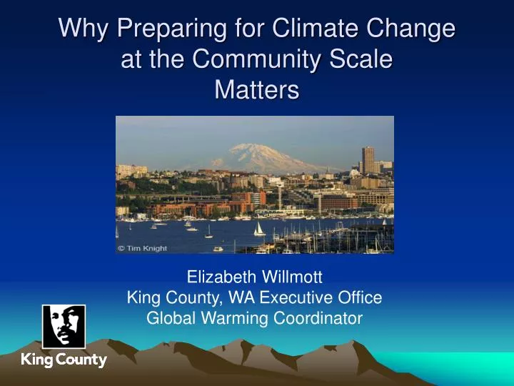 why preparing for climate change at the community scale matters