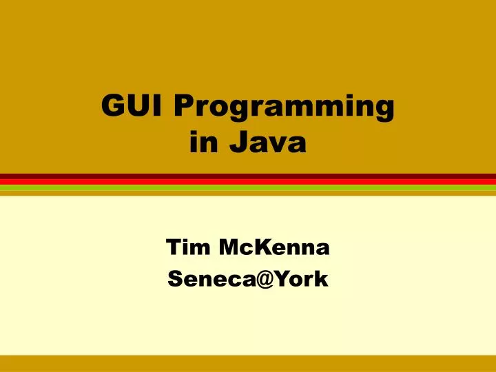 gui programming in java