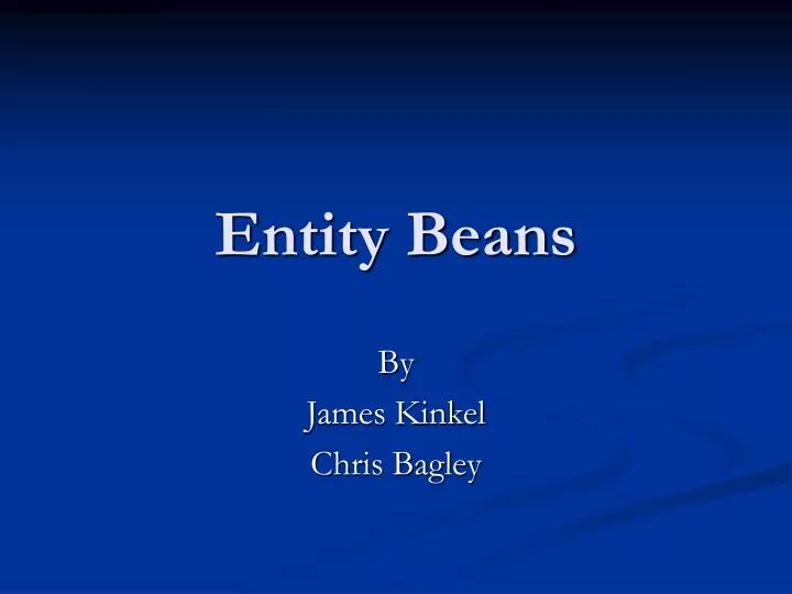 entity beans