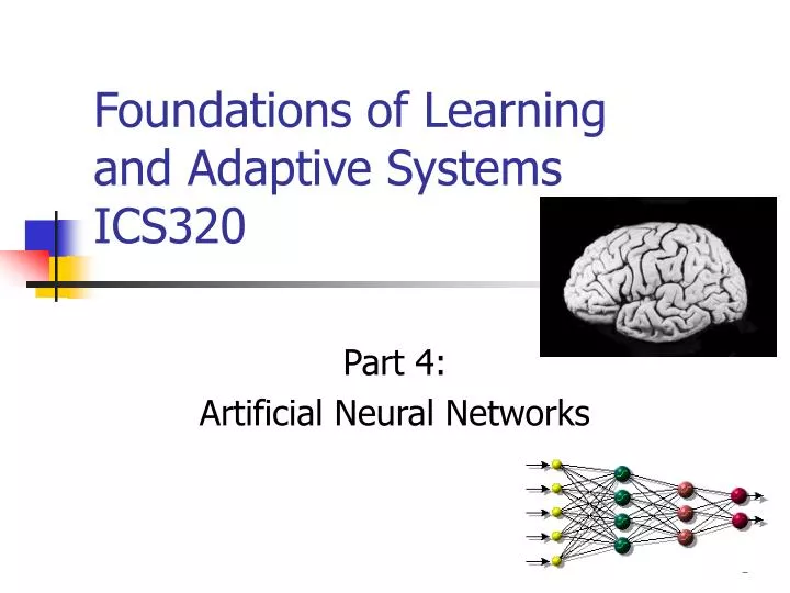 foundations of learning and adaptive systems ics320