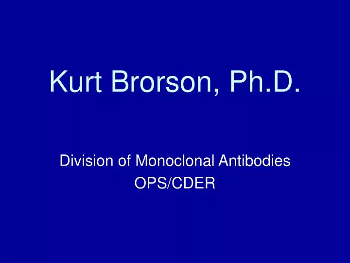 kurt brorson ph d