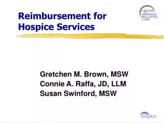 Reimbursement for Hospice Services