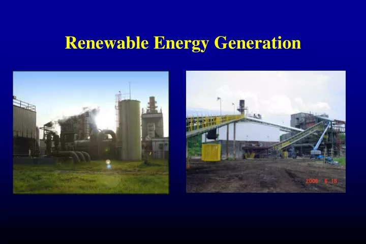 renewable energy generation