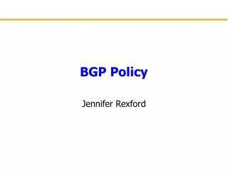 BGP Policy