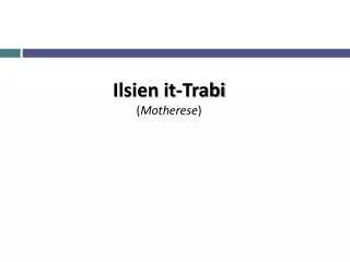 ilsien it trabi motherese