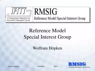 Reference Model Special Interest Group