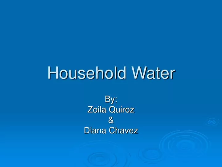 household water