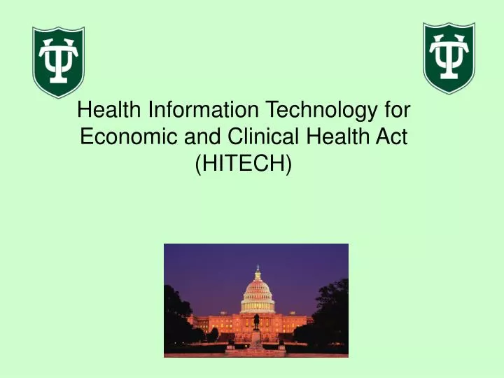 health information technology for economic and clinical health act hitech