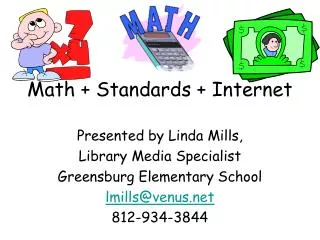 Math + Standards + Internet