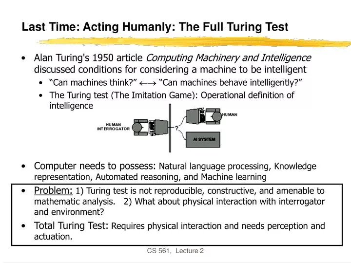 last time acting humanly the full turing test