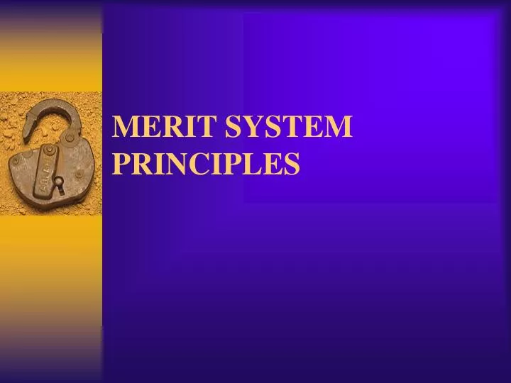 merit system principles
