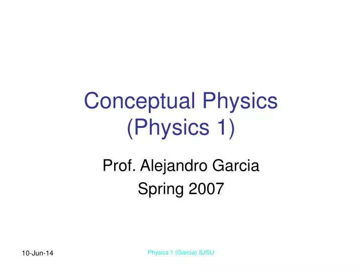 conceptual physics physics 1