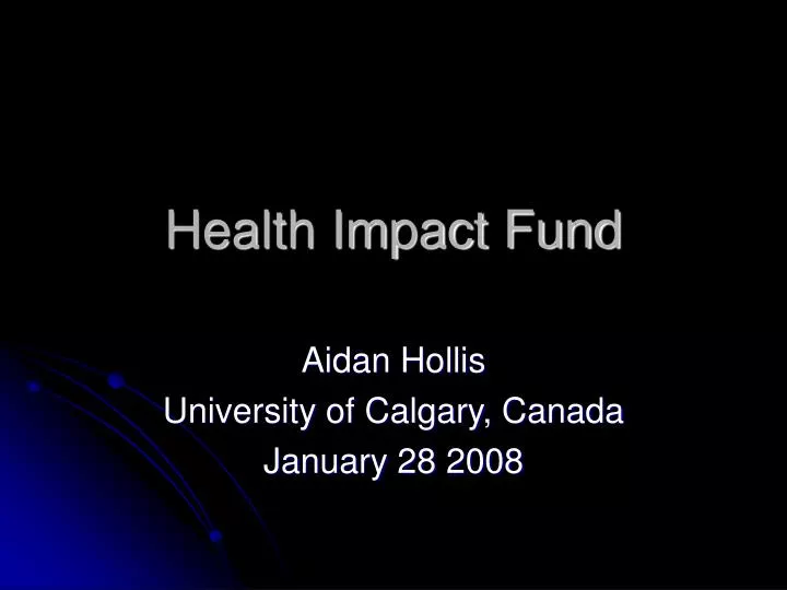 health impact fund