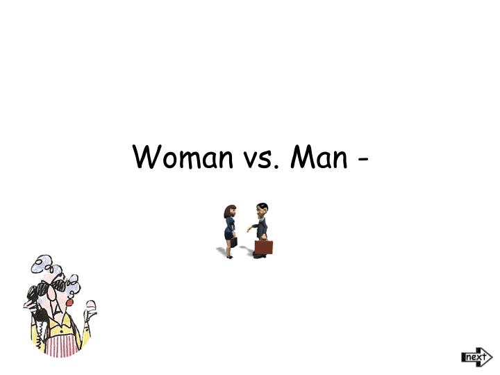 woman vs man