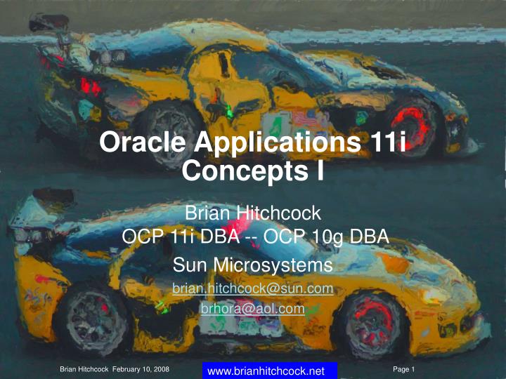 oracle applications 11i concepts i