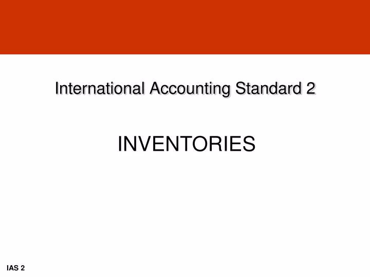 international accounting standard 2