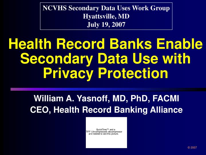 william a yasnoff md phd facmi ceo health record banking alliance
