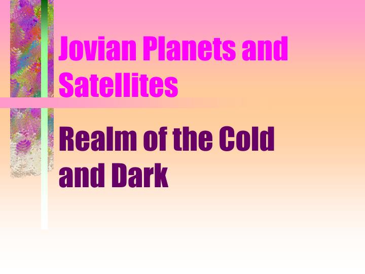 jovian planets and satellites