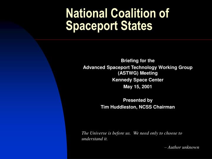 national coalition of spaceport states