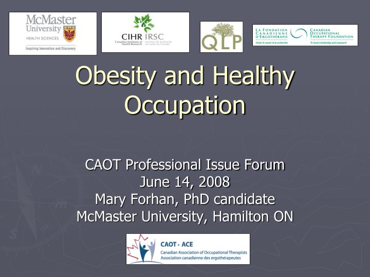 obesity and healthy occupation