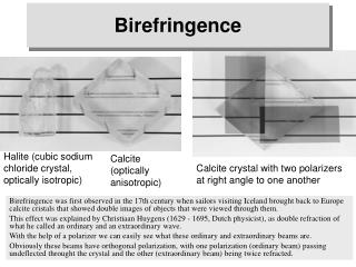 Birefringence