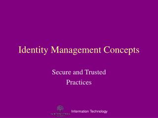 Identity Management Concepts