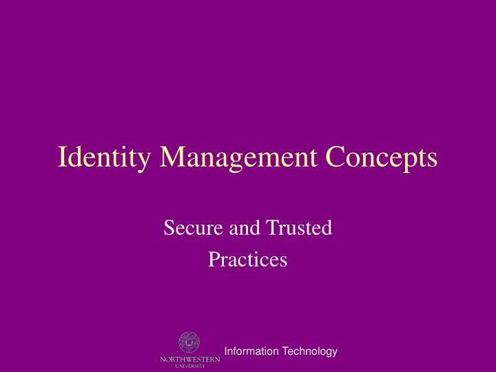 identity management concepts