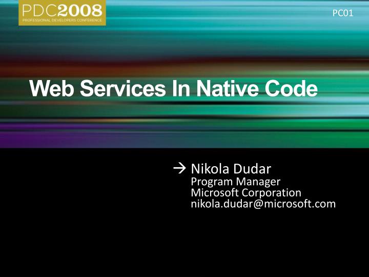 web services in native code