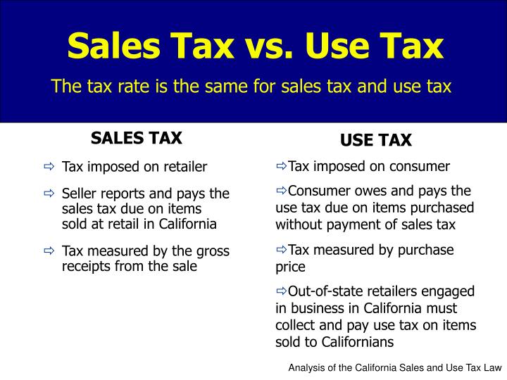 sales tax vs use tax