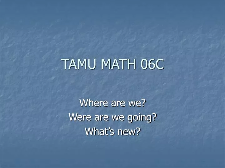 tamu math 06c
