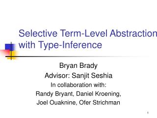 Selective Term-Level Abstraction with Type-Inference