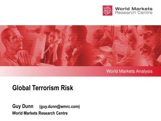Global Terrorism Risk