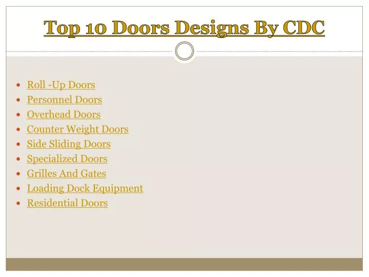 top 10 doors designs by cdc