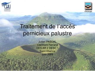 traitement de l acc s pernicieux palustre