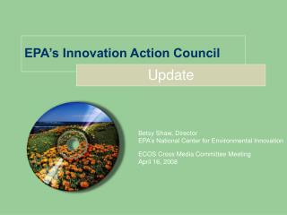 EPA’s Innovation Action Council