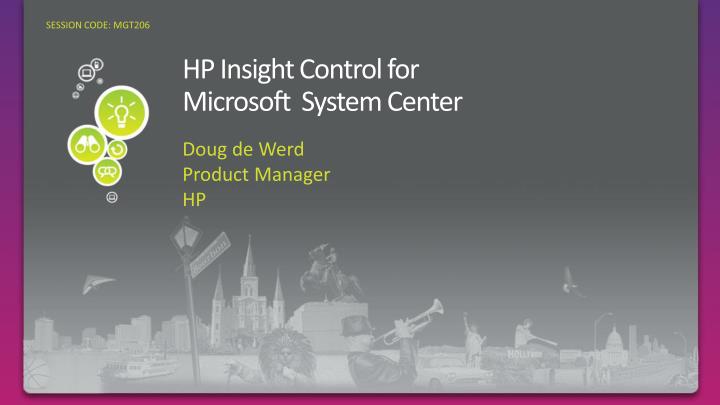 hp insight control for microsoft system center