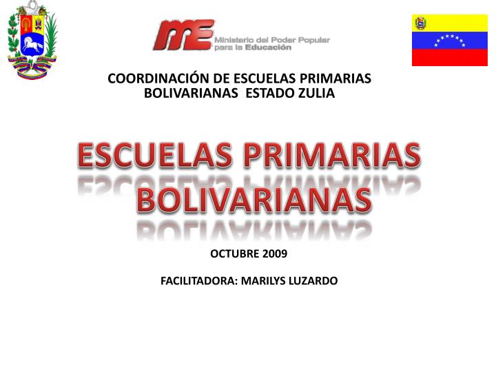 coordinaci n de escuelas primarias bolivarianas estado zulia