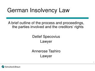German Insolvency Law