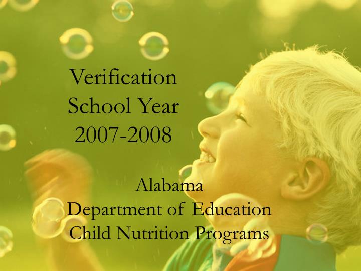 verification school year 2007 2008