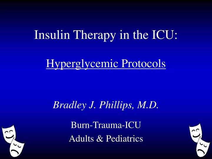 insulin therapy in the icu