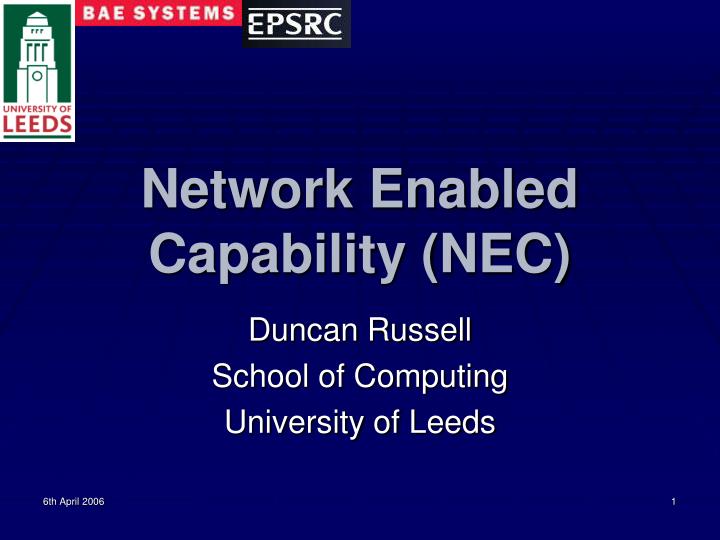 network enabled capability nec