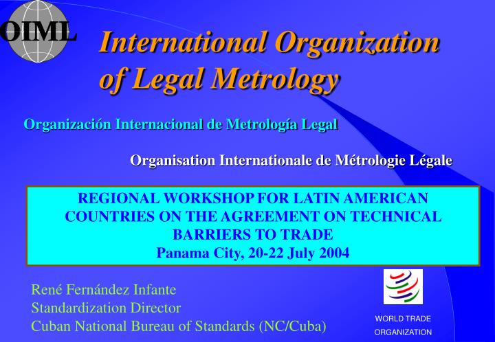 organizaci n internacional de metrolog a legal